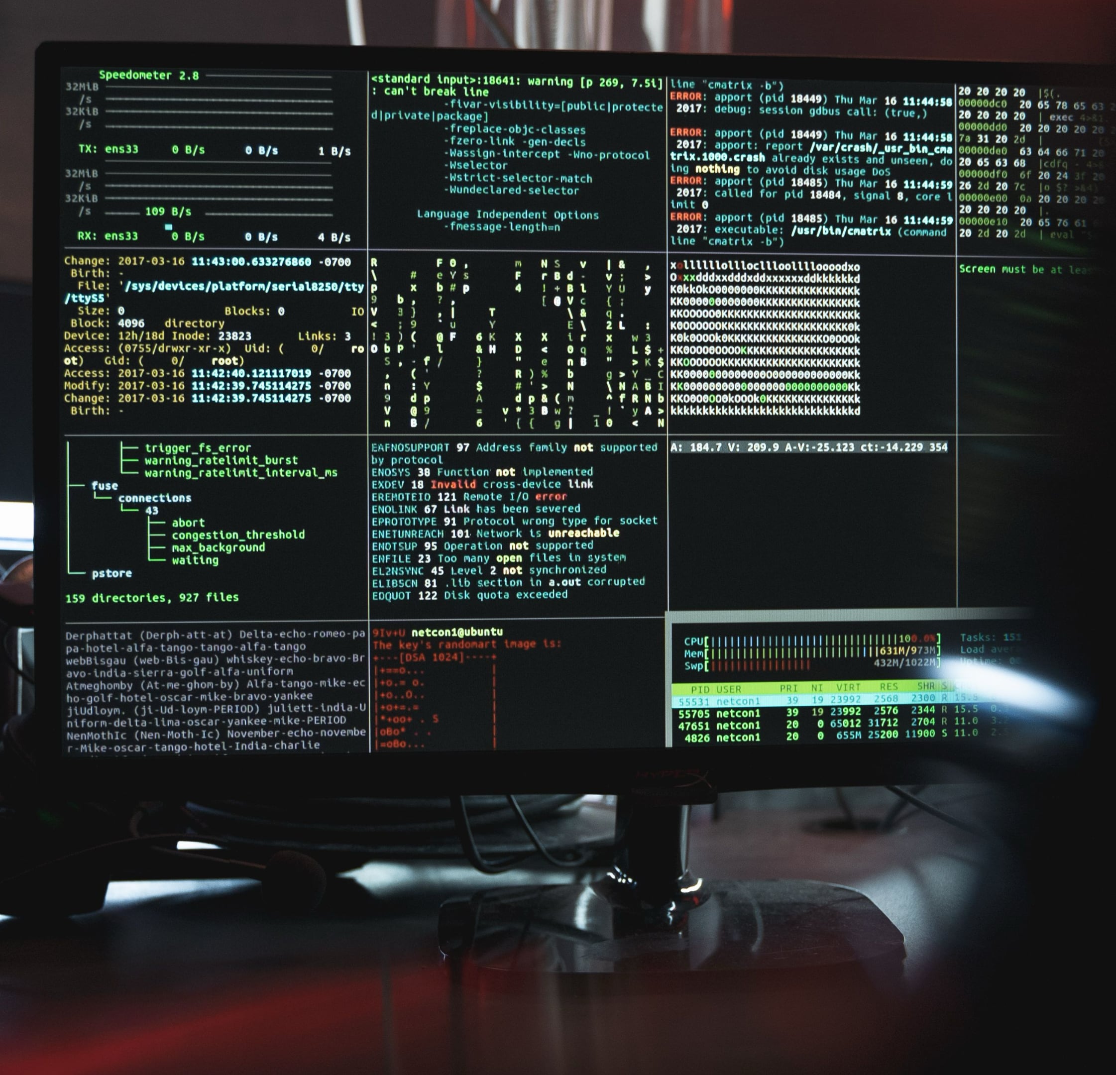 Security Monitoring Interface
